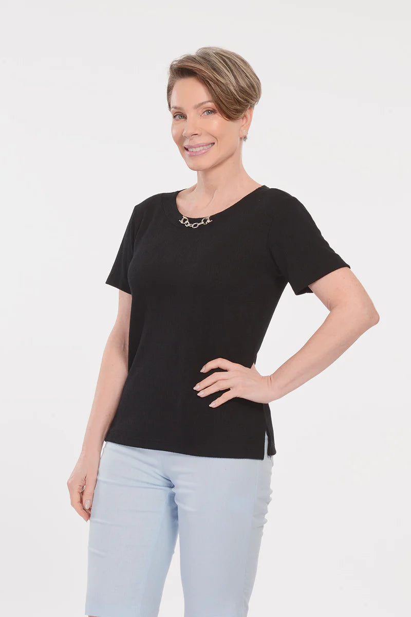 Blusa Malha Tricô Preta