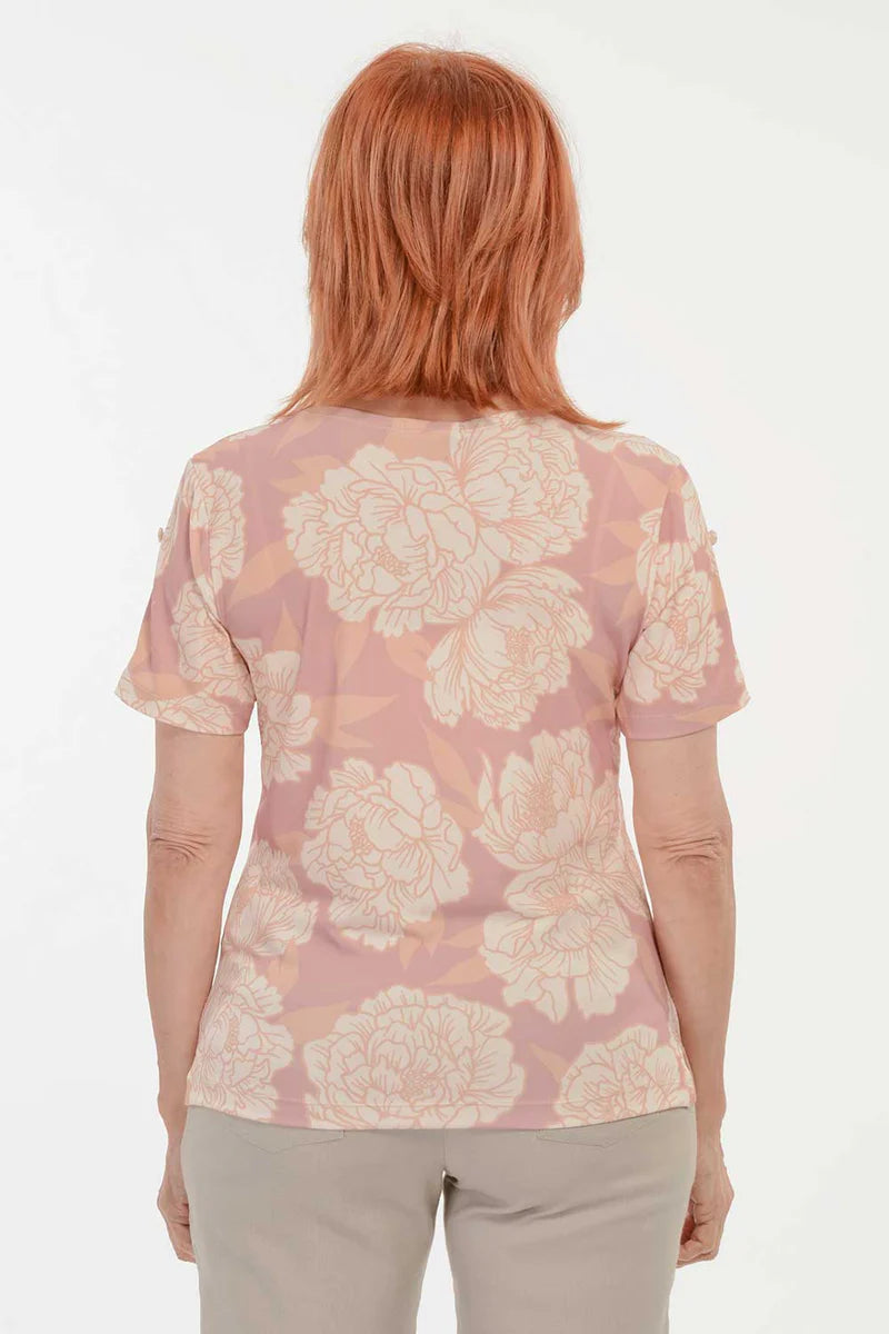 Blusa Malha Fria Estampa Floral