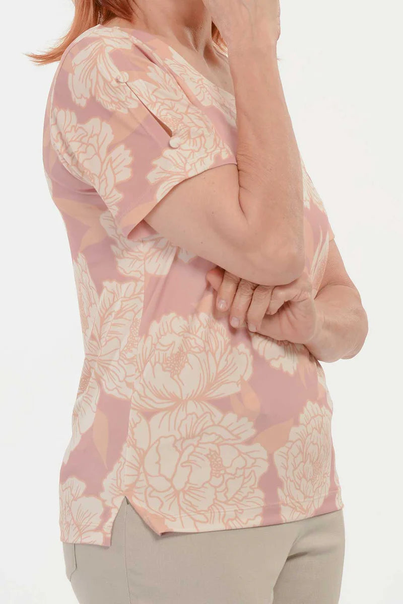 Blusa Malha Fria Estampa Floral