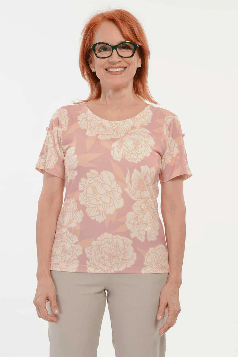 Blusa Malha Fria Estampa Floral