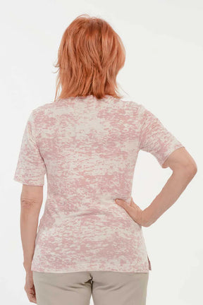 Blusa Malha Viscose Ilhós Rosa